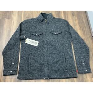 NEW Men Mountain Khakis Old Faithful full zip-up flannel sweater jacket, L